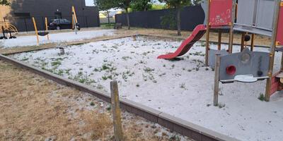 onkruid in speeltuintjes 